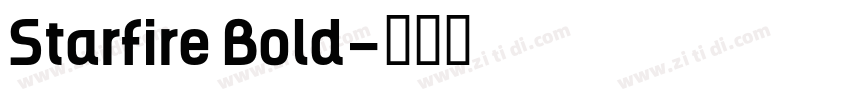 Starfire Bold字体转换